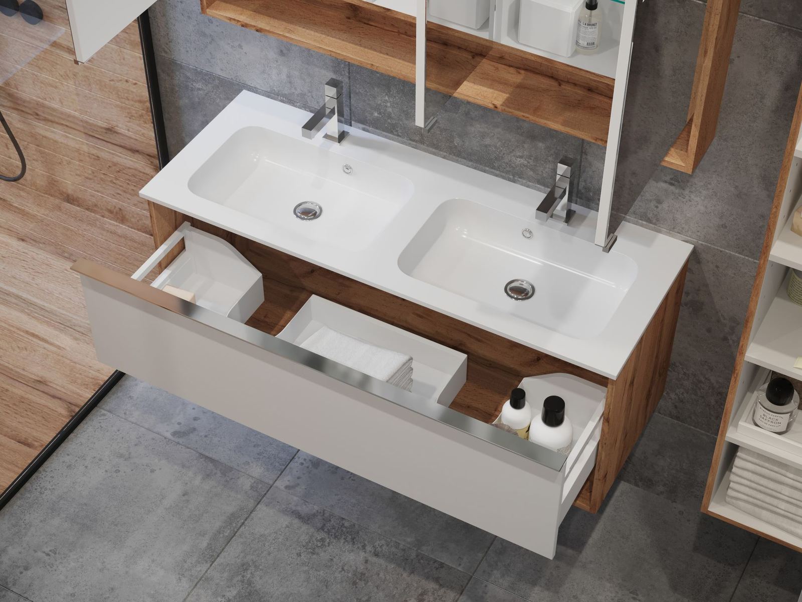 Çağla 120 Floor-Standing Washbasin Cabinet