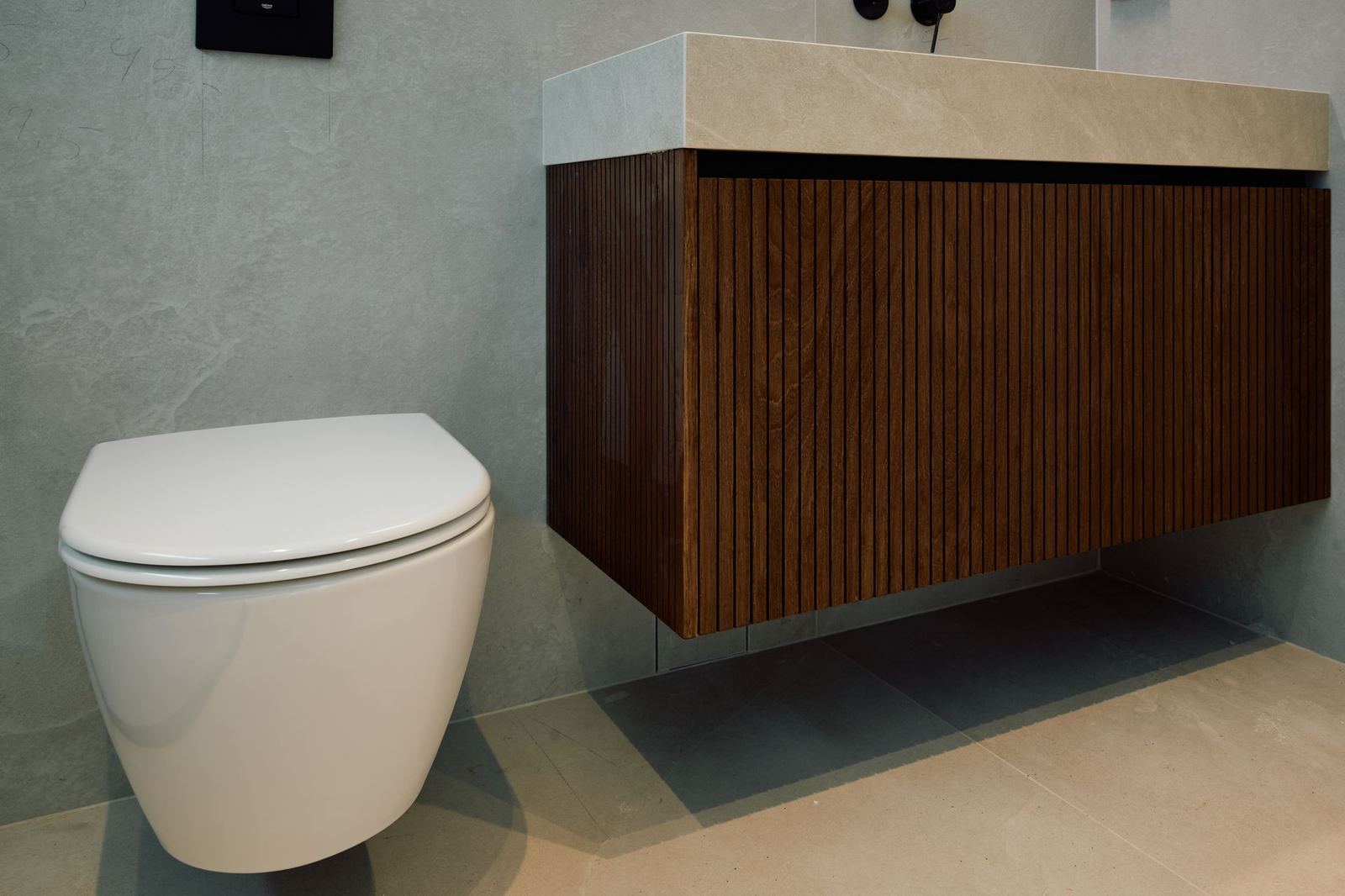 Water- and moisture-resistant bathroom cabinets